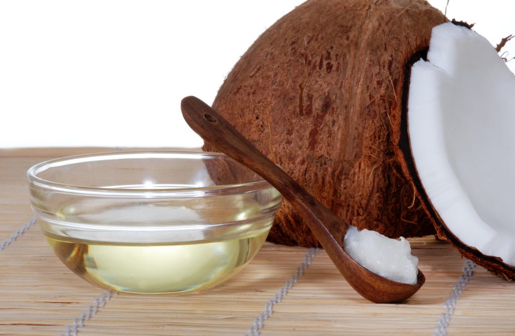 mascarilla de aceite de coco con sabila