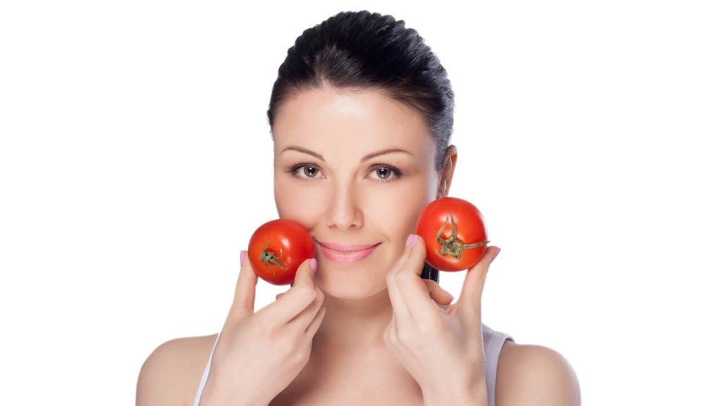 mascarilla de tomate acne